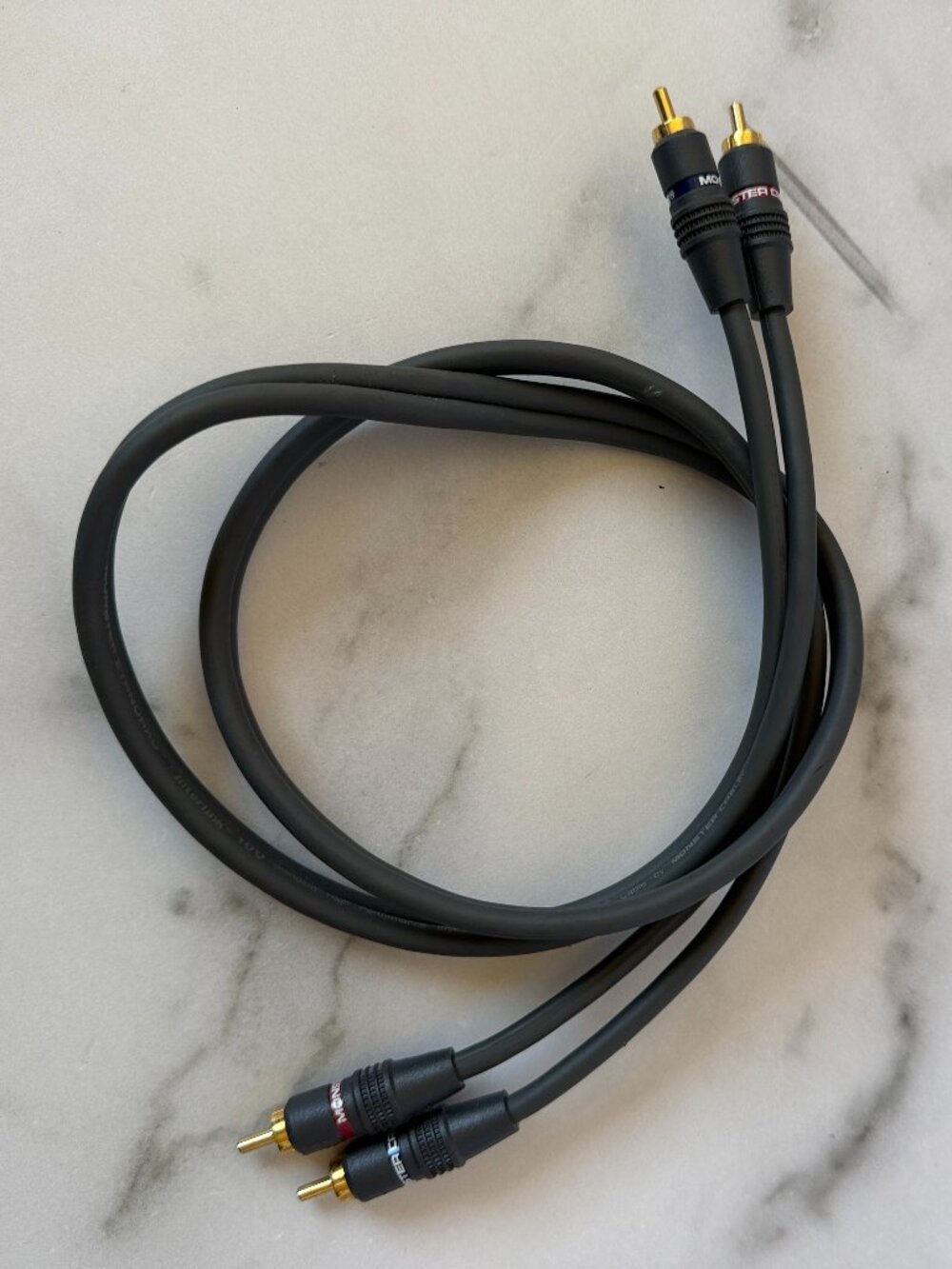 Monster Standard Interlink 100 Stereo RCA Audio Cable Gold Plated Cord